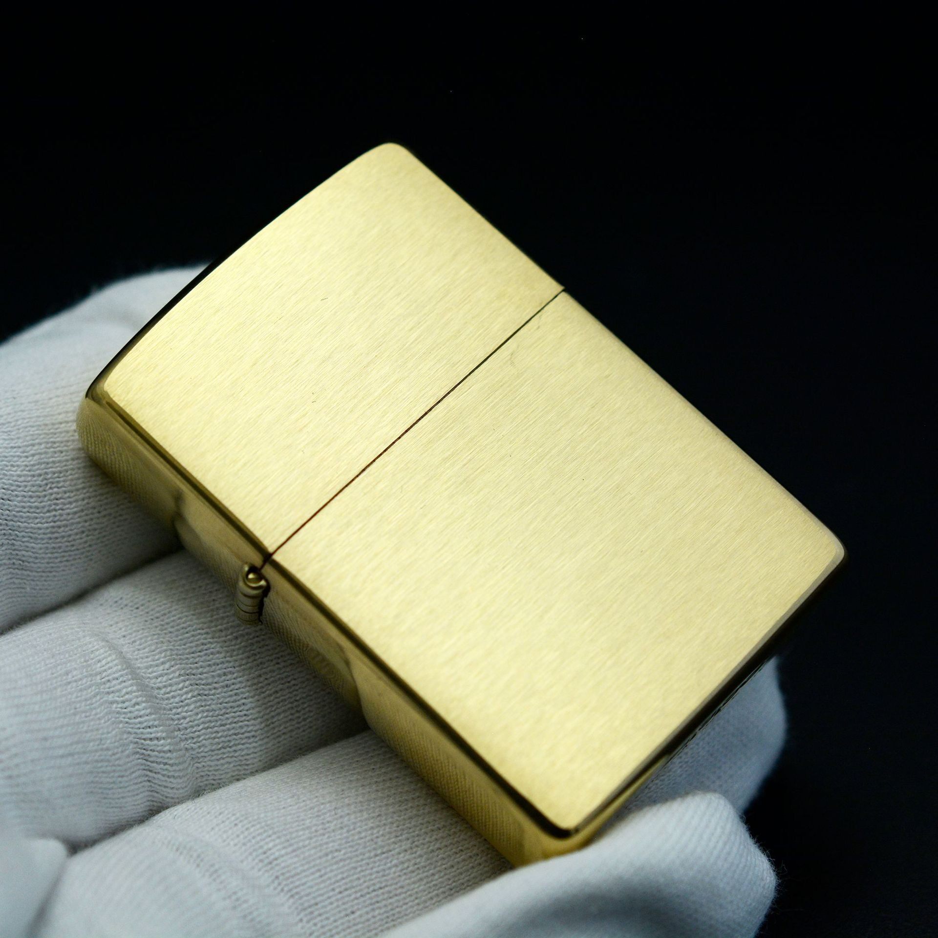 正品ZIPPO 之宝 打火机 美版 黄铜  拉丝 204B光板  基础款