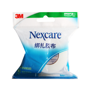 3M 耐适康 绑扎胶布 明尼苏达矿业 2.4CM*9.1M(透明通气型)