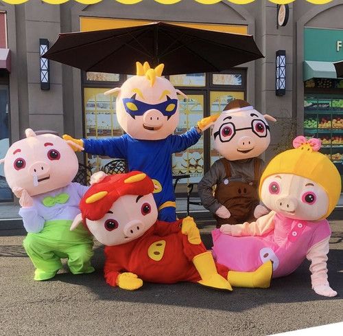 猪猪侠人偶服装卡通人偶服cos菲菲公主小呆呆超人强玩偶服动物城