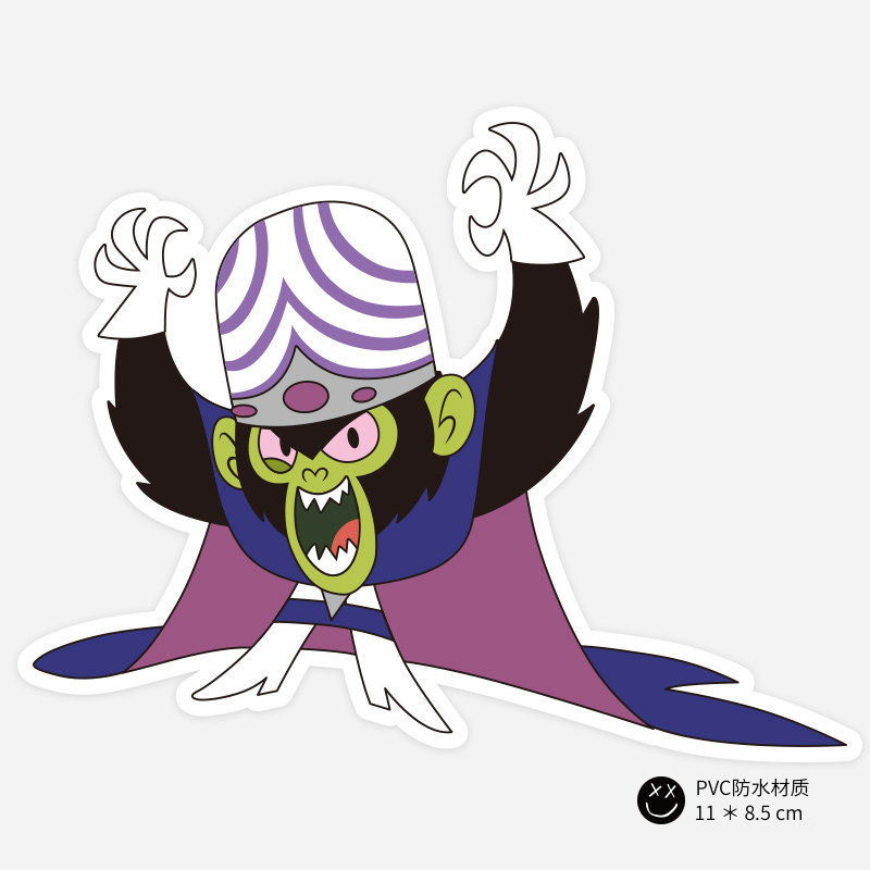 魔人啾啾 行李箱贴纸 旅行箱贴纸 拉杆箱贴纸 摩托车头盔汽车贴纸