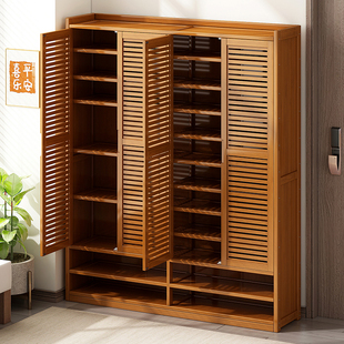 鞋柜2025新款家用鞋架门口入户收纳柜靠墙玄关柜子走廊多层储物柜