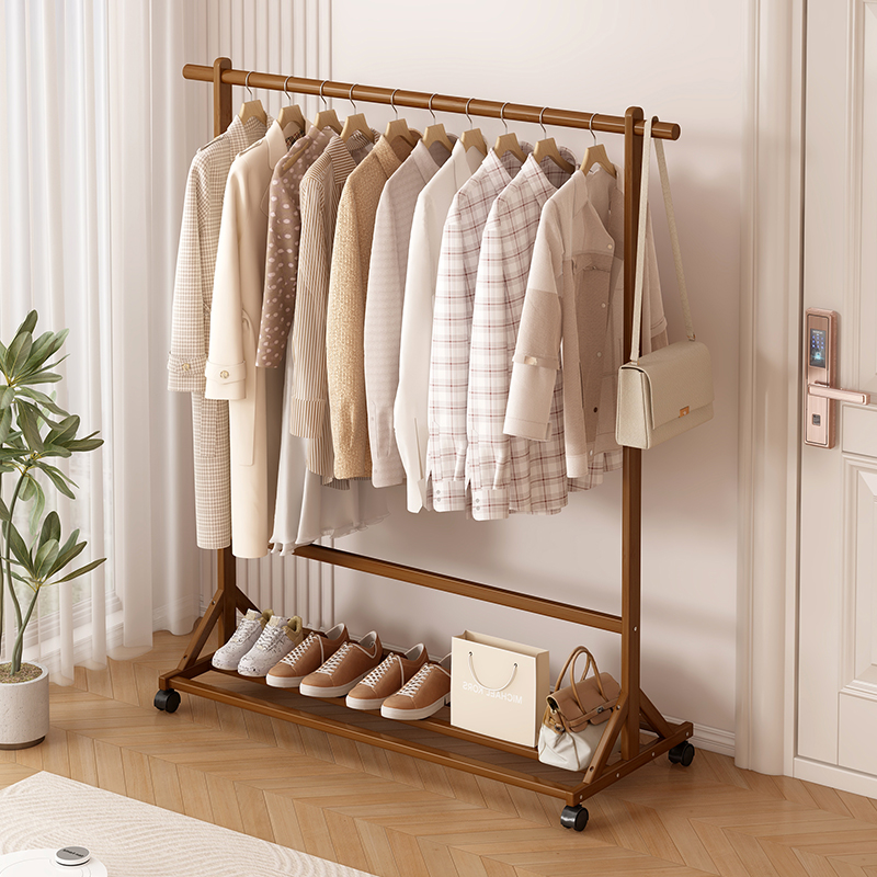 卧室衣帽架家用落地立式挂衣架