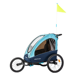 出口3合1多功能高档儿童自行车拖车双座户外游玩观光Bike Trailer