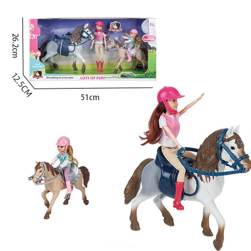公主娃娃骑马套装玩具horseset