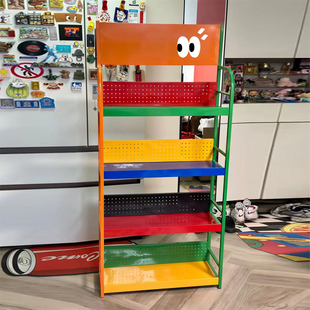 多巴胺置物架落地多层家用收纳架子商超展示架货架玩具零食储物架