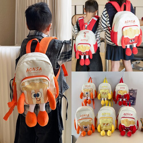幼儿园卡通薯条超轻减负双肩包