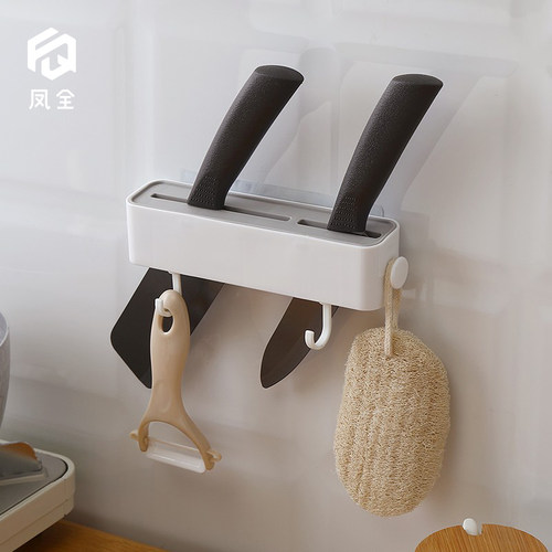 壁挂式多功能免打孔厨房用品