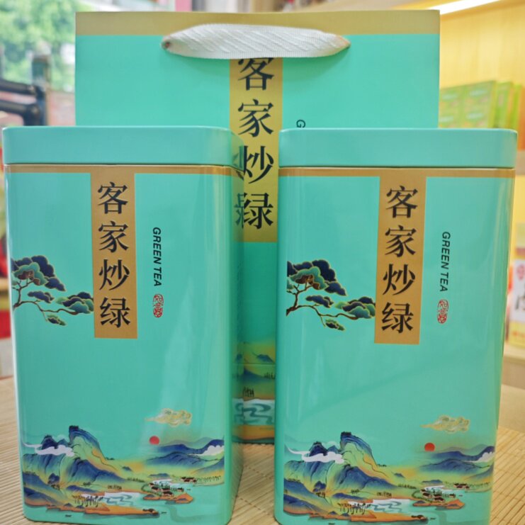 2025年新茶春茶梅州炒绿客家炒青梅占绿茶手工柴火高山云雾茶礼盒