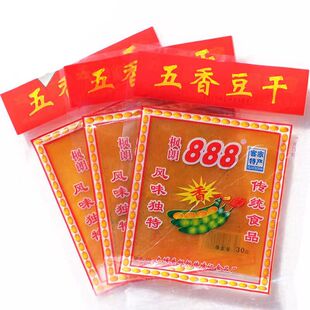 大埔枫朗888豆干豆皮豆腐皮五香麻辣开袋即食广东梅州客家特产