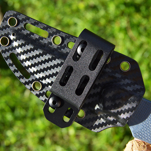 刀具配件K板K套刀套快拔K鞘K壳背夹战术外挂腰夹腰挂扣具一体成型