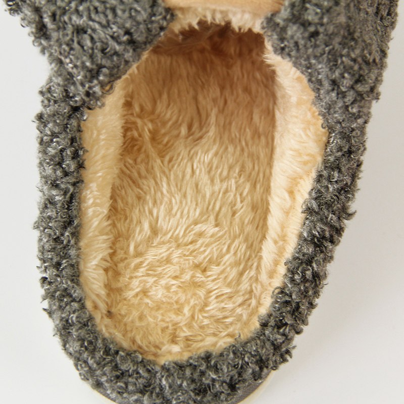 Pantoufles enfants en suède QYCKABY - semelle caoutchouc - Ref 1015934 Image 5