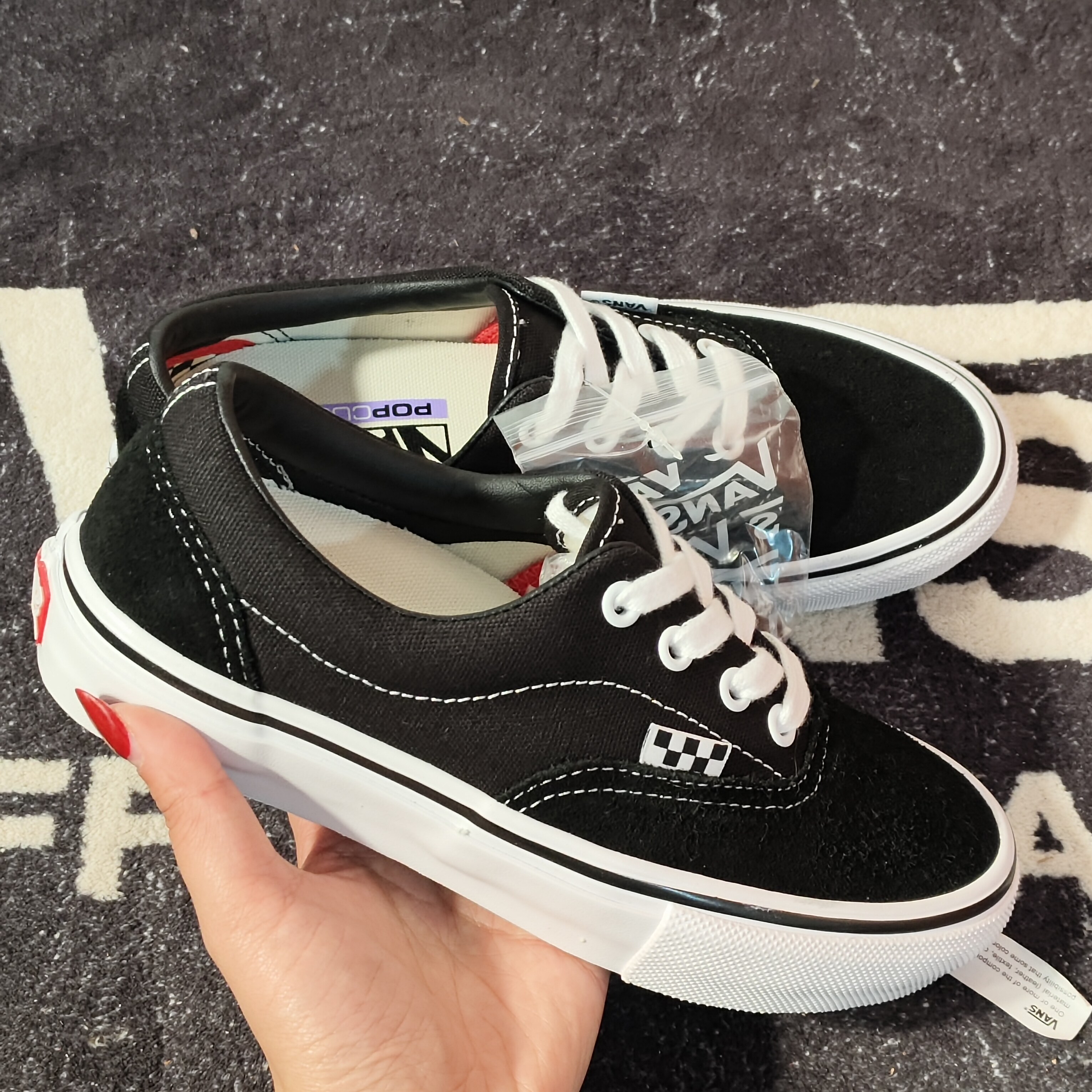 Vans Skate Era黑白棋盘格专业滑板鞋VN0A5FC9Y28男女休闲板鞋