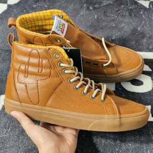 Vans Sk8-Hi玩具总动员胡迪联名棕色皮面高帮滑板鞋VN0A2XS3M4Z