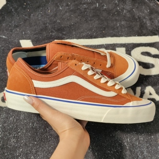 Vans Style36SF脏橘色低帮休闲帆布鞋男女同款VN0A3MVLVLA