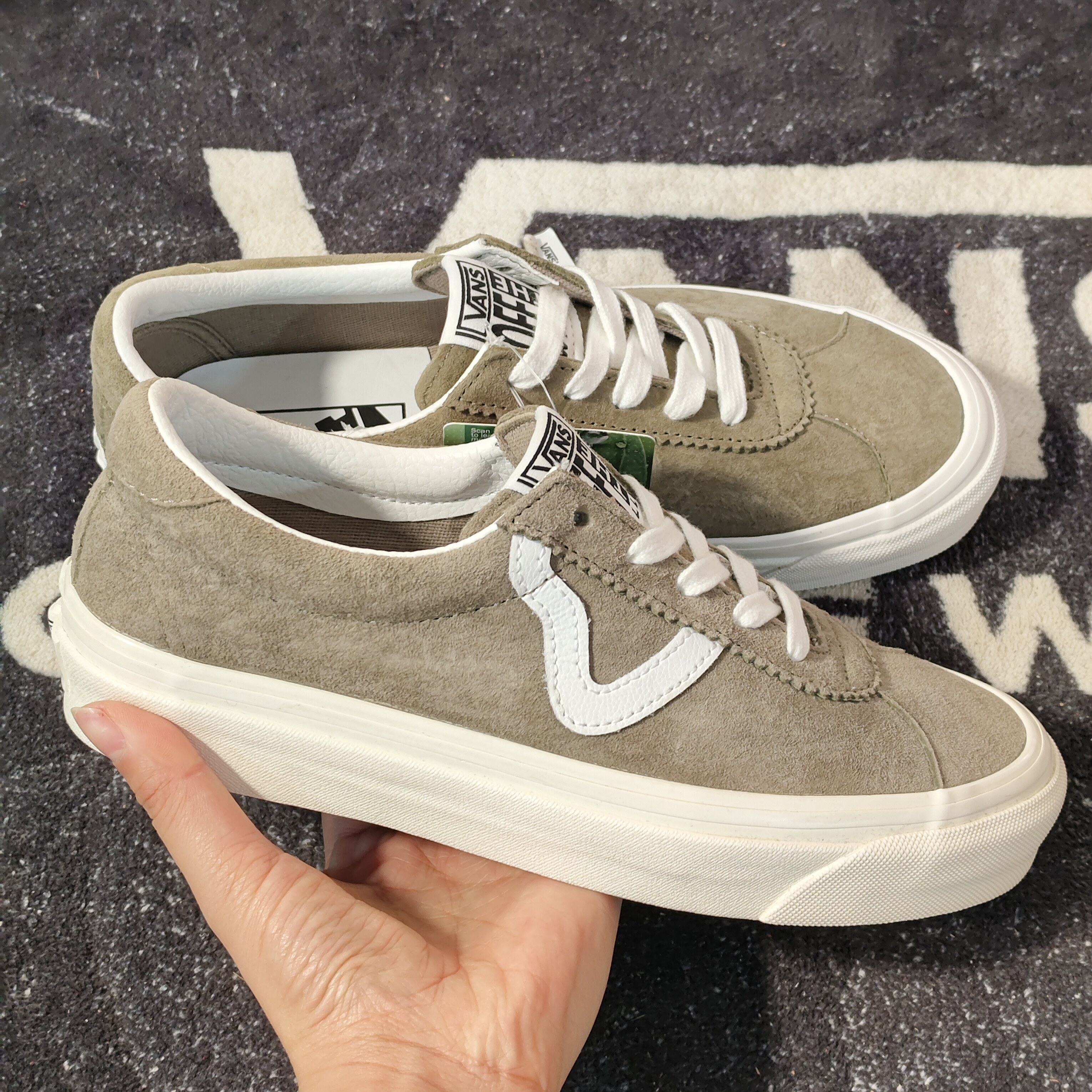 Vans Style73DX卡其色全麂皮低帮休闲板鞋VN0A7Q5ABLV