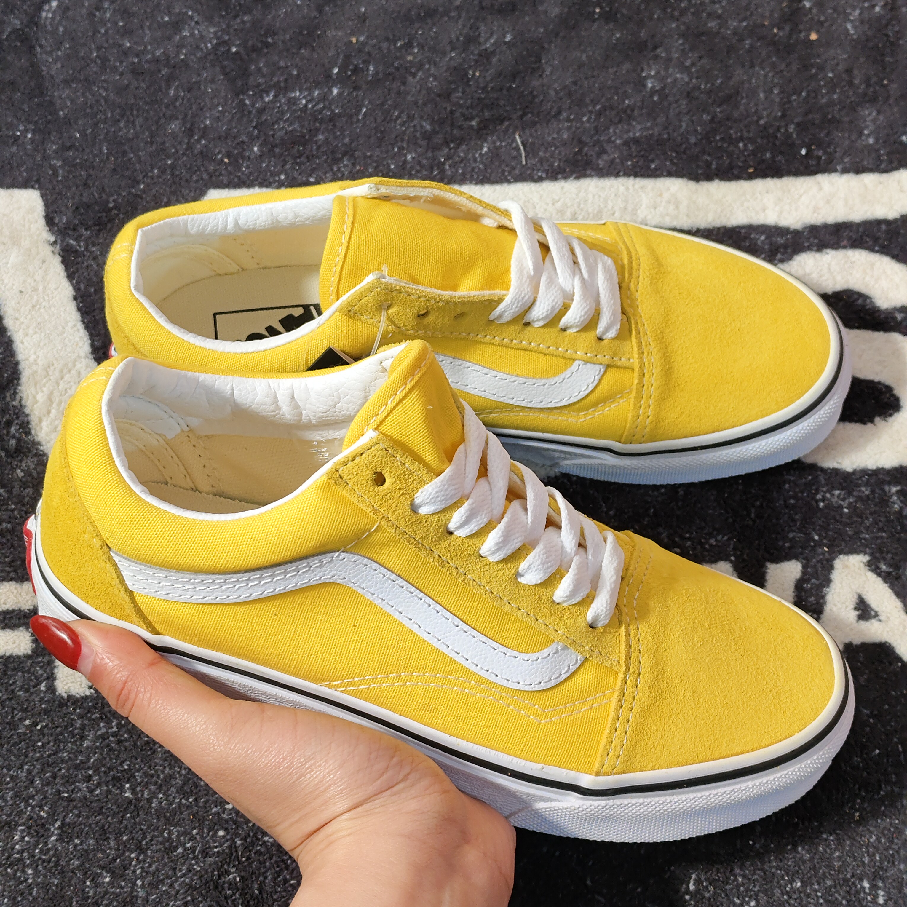 Vans Old Skool黄色低帮休闲板鞋 VN0A4BV5FSX
