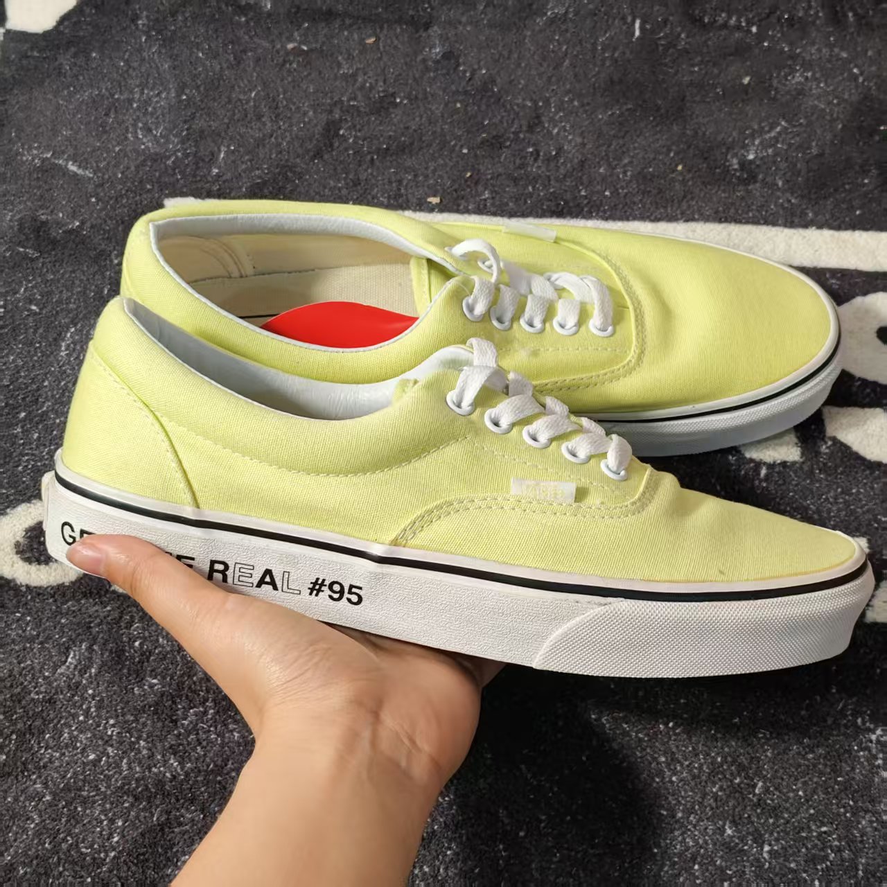 Vans Authentic浅黄字母边低帮帆布鞋男女清新休闲VN0A38FRTO4