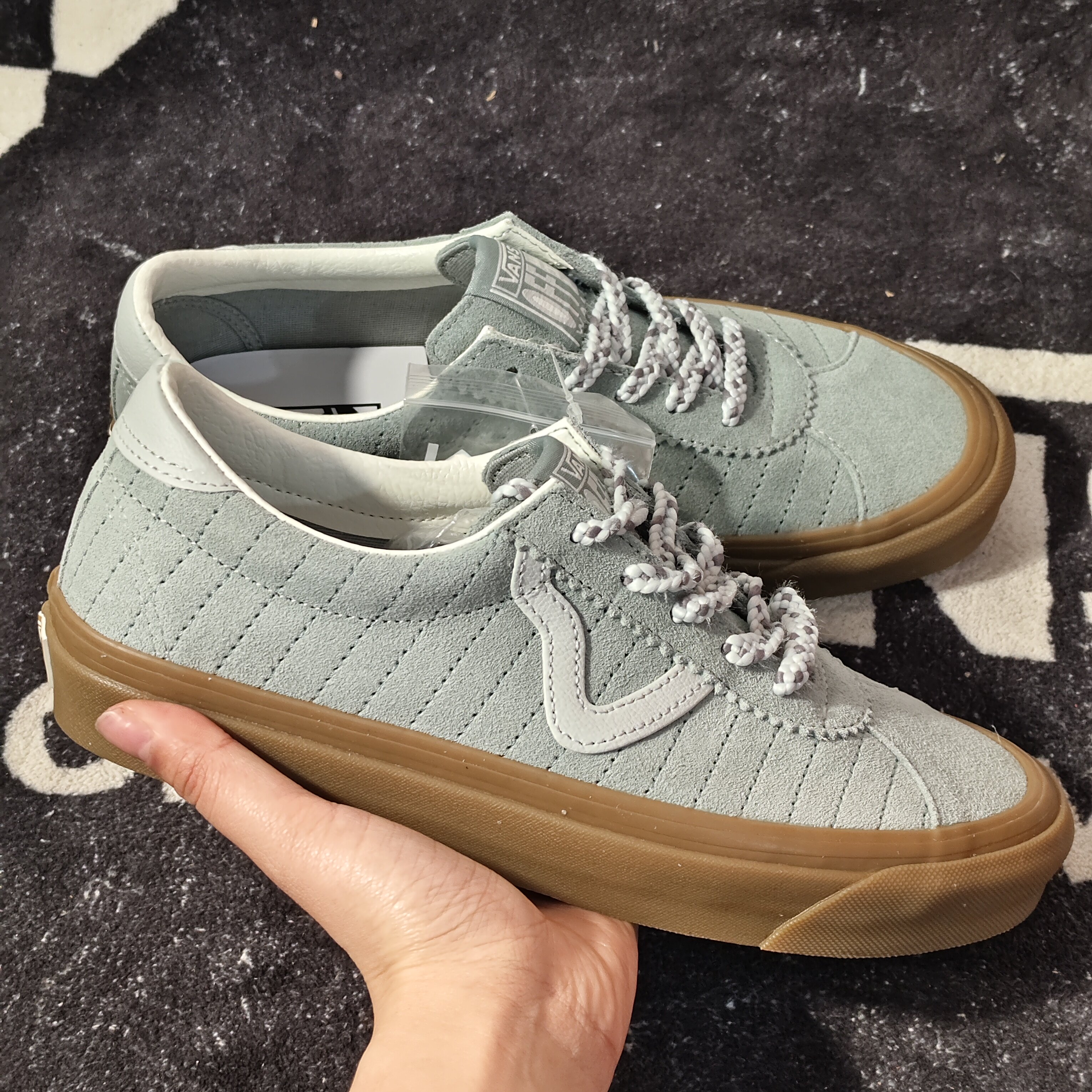 Vans Style 73 DX灰绿生胶底复古休闲板鞋 VN0A3WLQB9O