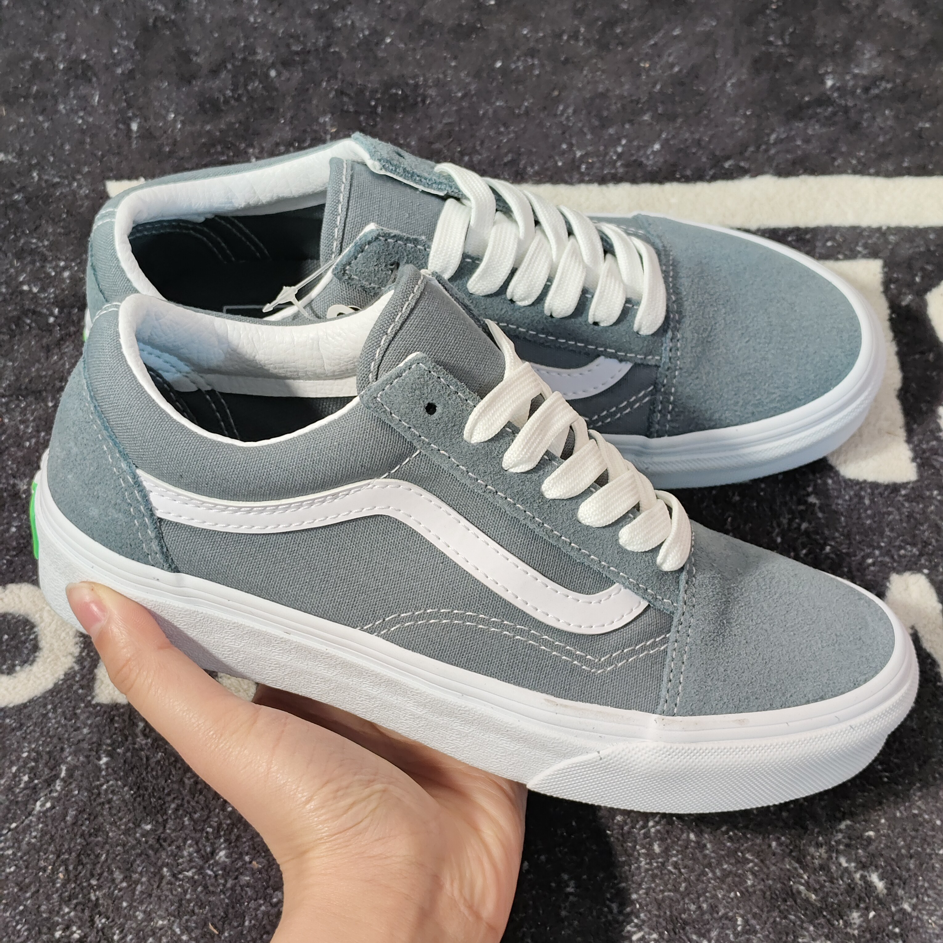 Vans Old Skool灰蓝色低帮休闲板鞋VN0A5JMIRV2