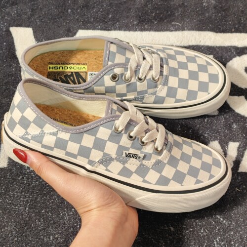 Vans Authentic VR3 SF雾霾蓝棋盘格低帮休闲板鞋 VN0A4BX5BGF