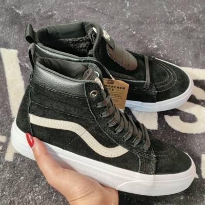 Vans Sk8-Hi MTE-2黑麂皮加绒高帮板鞋VN0A33TXQWT男女户外保暖鞋