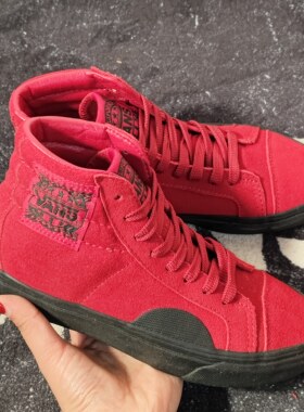 Vans Sk8-Hi VN0A3JFLQVU红黑撞色高帮男女休闲滑板鞋