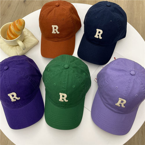 R标软顶大头围棒球帽夏季显脸小