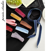 2025夏季 新款 复古百搭民族风小众手腕绑带纯色配饰手链简约丝带潮