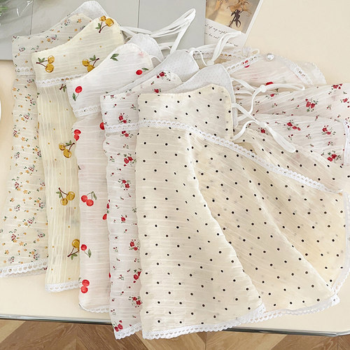 森系小碎花防晒面罩遮阳透气面纱