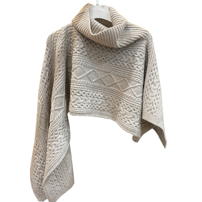 外搭秋冬套头针织披肩护颈坎肩