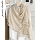百搭保暖护颈围巾潮 日系文艺时尚 薄款 春夏蕾丝披肩外搭女2026新款