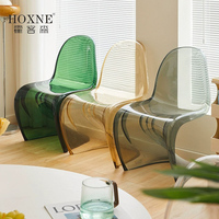 霍客森亚克力椅子透明餐椅北欧家用塑料靠背椅潘东椅简约舒适凳子