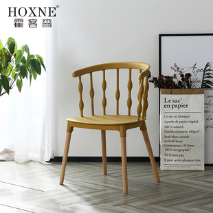 霍客森定制椅子北欧家用餐椅靠背凳子实木脚椅子设计师现代书桌椅