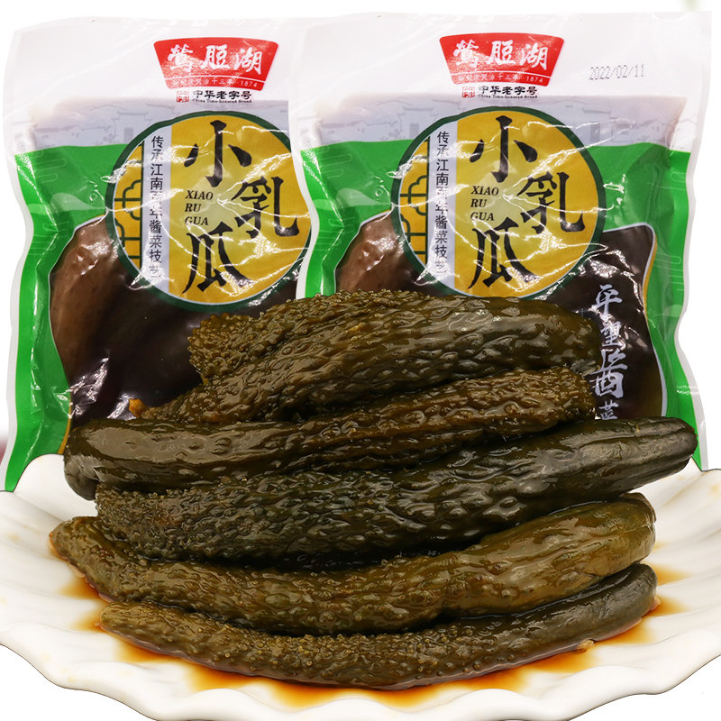 中国老字号莺脰湖小乳瓜200g/包平望酱菜下饭菜酸爽可口酱菜