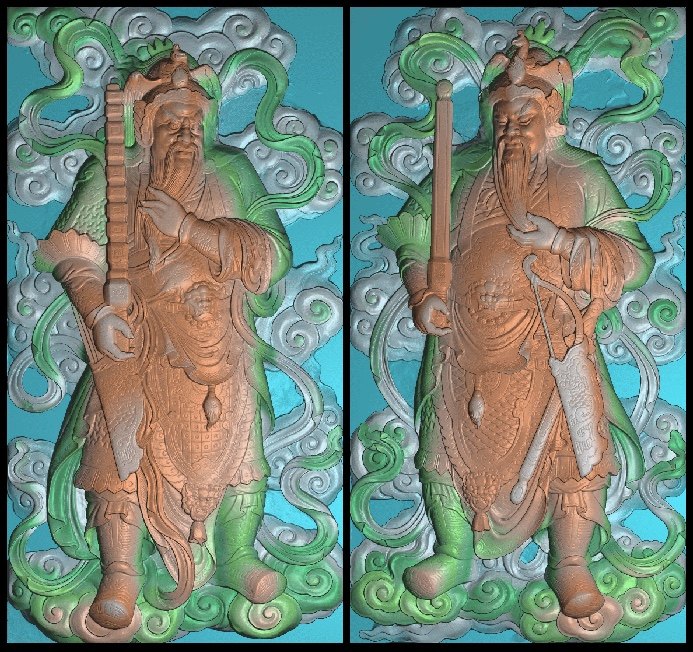精雕图仿古 新门神 人物吉祥寓意灰度图东阳木雕工艺品挂件挂屏图片