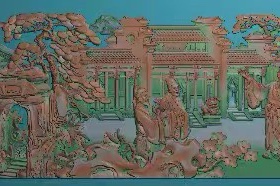 精雕图 8红楼梦 美女人物东阳木雕工艺品挂件挂屏屏风手工雕刻