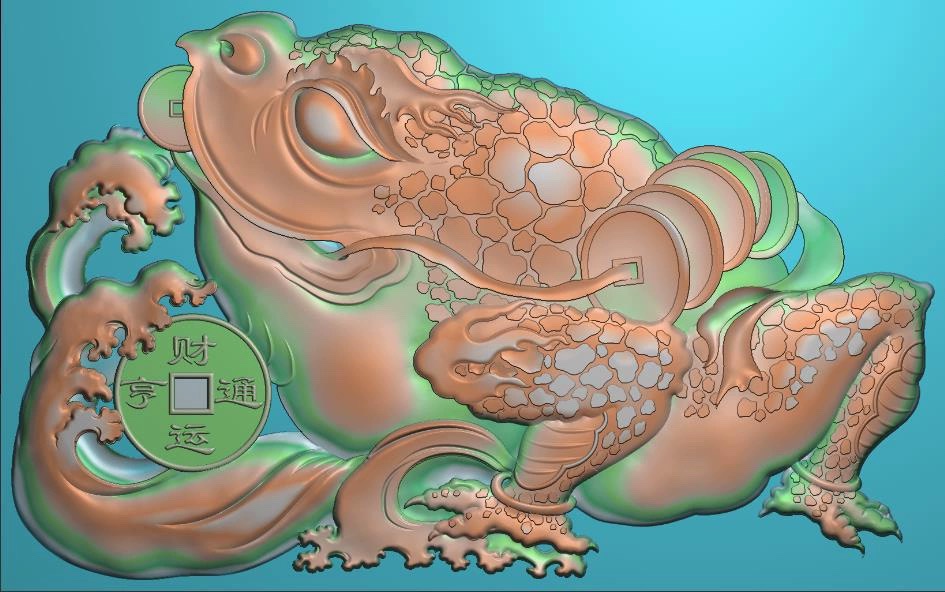 精雕图蛤蟆蟾蜍 蟾c 动物东阳木雕工艺品挂件挂屏屏风手工