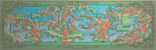精雕图典故人物 人物花板-1 -2-3 东阳木雕工艺品挂件挂屏屏风