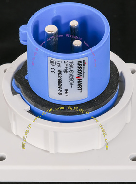 COOPER WD316B6W-X-B 16A-6h/250V 2P+地 IP67 防水 3线 242 243