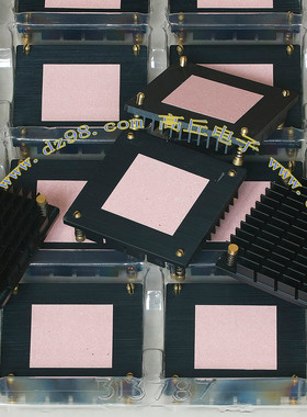 AAVID 原装 60x60x9 43克 带导热垫 铝合金 散热器 散热片