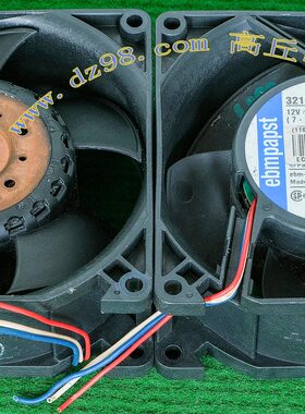 ebmpapst 3312 J/2N 12V 630mA 7.6W 滚珠轴承风扇 原装拆机