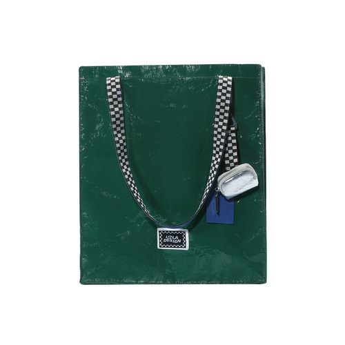 萝拉棋盘格原创风托特包夏日新品