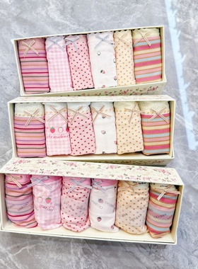 秘语·莓果乐园 莫代尔女士内裤62082/62083/62084舒适中腰平角裤