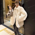 EN/韩里韩气/双面穿托斯卡纳皮毛一体欧货2025年冬季新款皮草外套