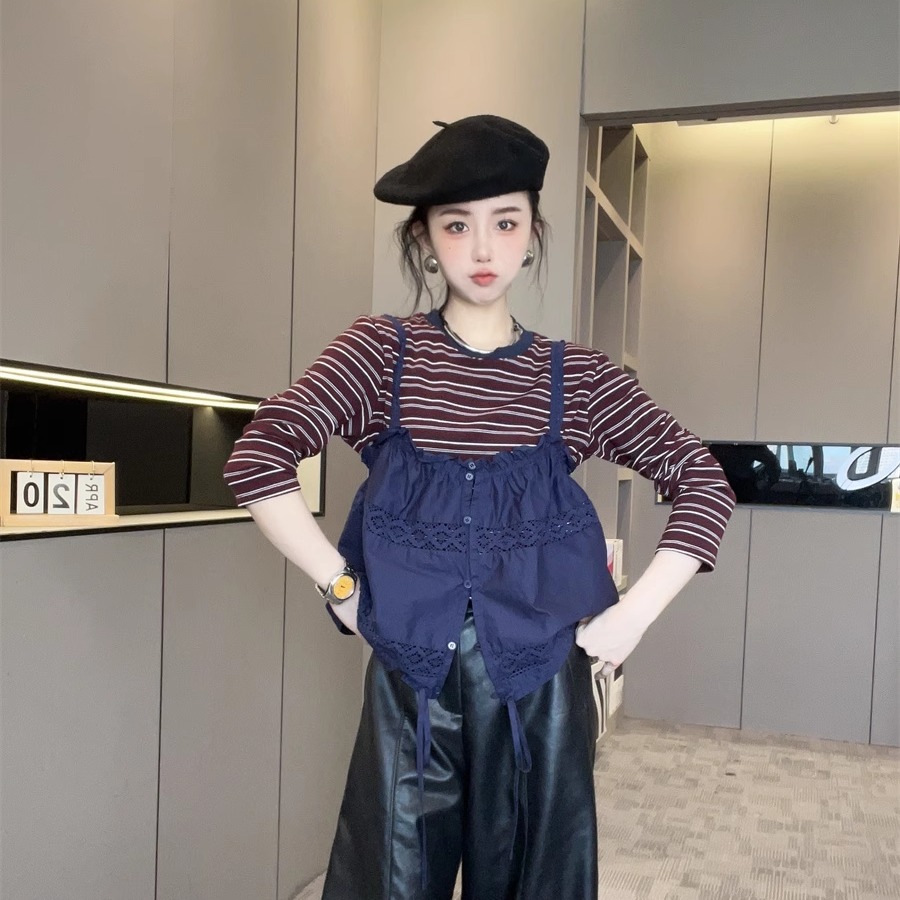 欧洲站减龄套装上衣两件套