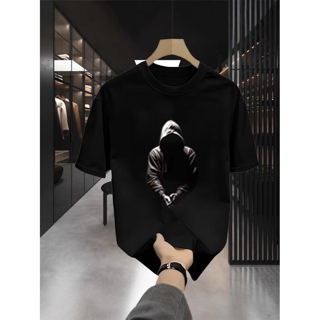 体恤上潮牌ins半袖衣服男T恤痞帅新款潮流袖短袖男装夏季半截简约