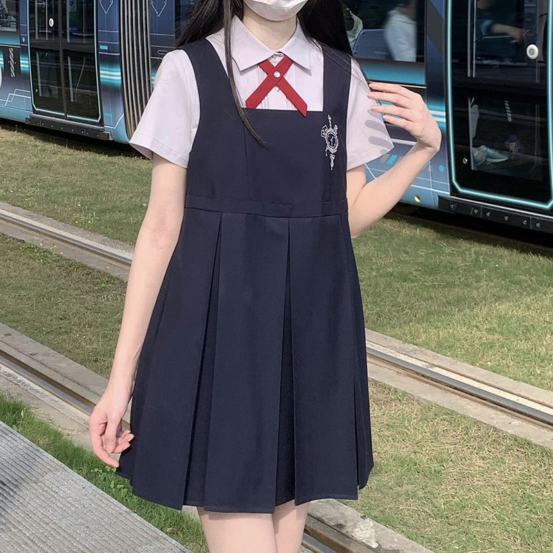 【送赠品】小笨钟jk制服套装正版原创设计日系学院风衬衫连衣裙东