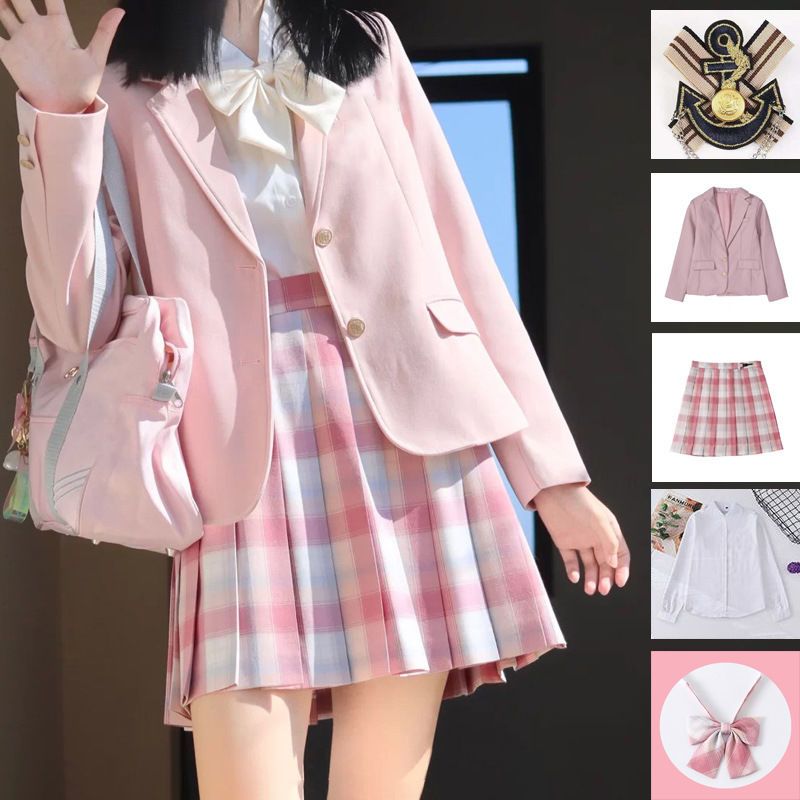 jk制服女格裙套装学院风西装外套裙子正版原创西服短裙全套一整套