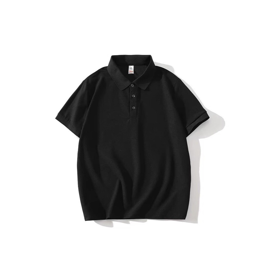 光板POLO潮牌简约翻领POLO衫短袖T恤男新款潮流商务休闲衬衫上衣