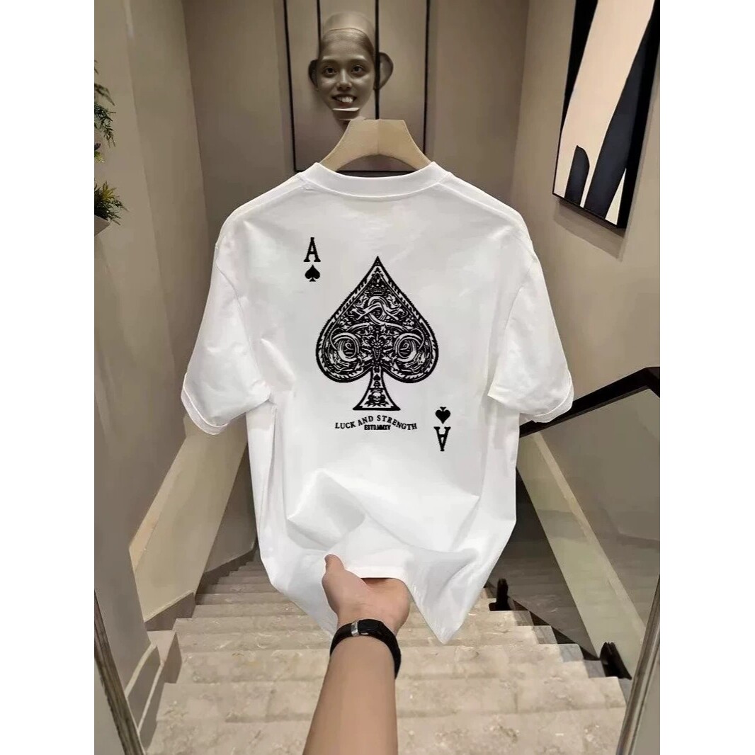 海外订单尾货~剪标撤回外贸美式潮牌短袖t恤男女情侣宽松休闲上衣